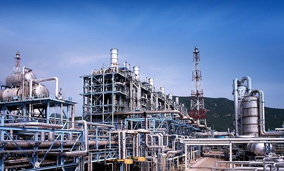 석유 공장 사진