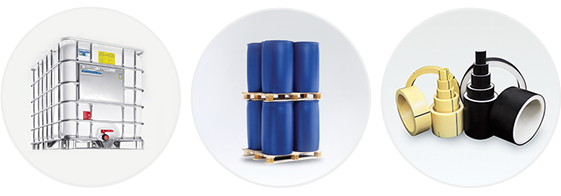 크롬촉매 제품과 메탈로센 제품 관련 사진